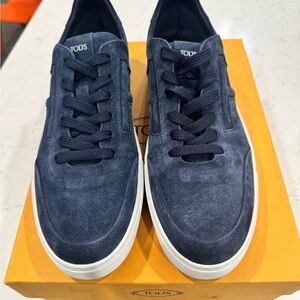Tod's Navy Blue Sneakers
